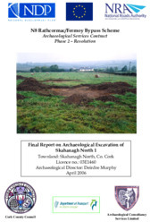 Object Archaeological excavation report,  03E1460 Skahanagh North 1,  County Cork.cover picture