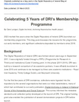 Object Celebrating 5 Years of DRI’s Membership Programmecover picture