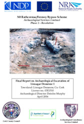Object Archaeological excavation report,  03E1510 Lisnagar Demesne 1,  County Cork.cover picture