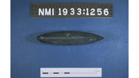 Object ISAP 03983, photograph of the right side of stone axe/adzecover picture