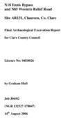 Object Archaeological excavation report,  04E0026 Claureen Site AR131,  County Clare.has no cover