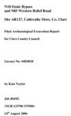 Object Archaeological excavation report,  04E0028 Cahircalla More Site AR127,  County Clare.has no cover