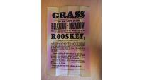 Object World Within Walls organisational documents: Poster for let of grazing meadow 1864has no cover picture