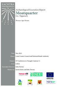 Object Archaeological excavation report,  E3910 Moatquarter,  County Tipperary.has no cover picture