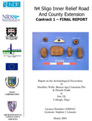 Object Archaeological excavation report, 03E0542 Site 1D Caltragh, County Sligo.cover picture
