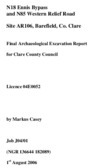 Object Archaeological excavation report,  04E0052 Barefield Site AR106,  County Clare.has no cover