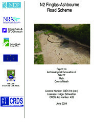 Object Archaeological excavation report,  03E1214 Rath Site 27, County Meath.has no cover picture