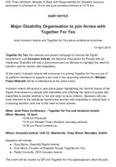 Object Together for Yes Press Conferences: Inclusion Irelandcover picture