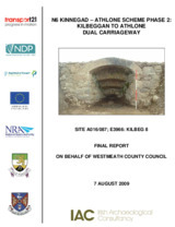 Object Archaeological excavation report,  E3966 Kilbeg 8,  County Westmeath.cover