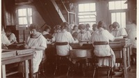 Object Female workers hand piping biscuits at Jacob's factoryhas no cover picture