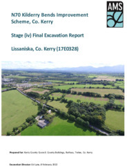Object Archaeological excavation report,  17E0328 Lissaniska,  County Kerry.cover picture