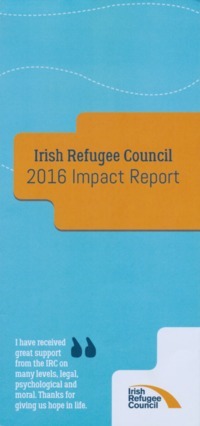 Object Irish Refugee Council [IRC] impact report 2016cover picture