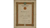 Object Certificate of service of James O'Hagan, Irish Republican Army.cover picture
