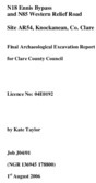 Object Archaeological excavation report,  04E0192 Knockanean site AR 54,  County Clare.has no cover picture