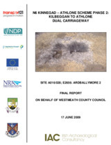 Object Archaeological excavation report,  E2656 Ardballymore 2,  County Westmeath.cover