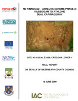 Object Archaeological excavation report,  E2658 Creggan Lower 1,  County Westmeath.has no cover picture