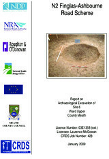 Object Archaeological excavation report,  03E1358 Ward Upr Site 6, County Dublin.has no cover picture