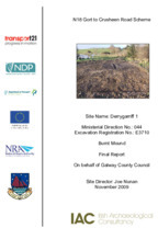 Object Archaeological excavation report,  E3710 Derrygarriff 1,  County Clare.cover