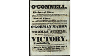 Object Poster regarding Daniel O'Connell's election to Westminster in 1829.has no cover picture