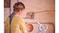 Object Maria Van Kesteren making a bowlcover