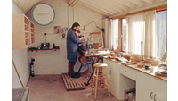 Object Person working in wood workshop.has no cover picture