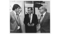 Object Ivan Yates, Patrick Henderson and Kieran Crotty at KDW exhibition, 1984cover picture