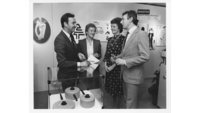 Object Michael Woods, Mary O'Rourke, Mary Dowling and Raymond Turner at KDW exhibition, 1984has no cover