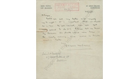Object Letter from Patrick Pearse to Seán T. O'Kelly, 22 April 1916cover