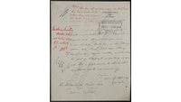 Object Letter from Sir Hubert Gough to Augustine Birrell, 28 April 1916cover picture