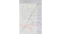 Object Letter from Abdur Razzaq to the General Secretary's Office, 19 April 1916cover
