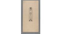 Object St. Teresa of Lisieux holding a crucifix, with two kneeling figures at the basecover