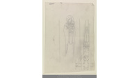 Object Cork, Shandon Street: St. Mary and St. Anne's Cathedral: Sketches for Crucified Christ and Virgin Mary and Child, versocover picture