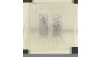 Object Belfast, Co. Antrim: Holy Trinity Church, Joanmount: Pencil sketch for two-light stained glass window  depicting Suffer little children episode from Matthew’s gospel (Matthew 19:14), versohas no cover picture