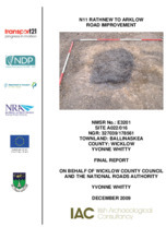 Object Archaeological excavation report,  E3201 Ballinaskea A022-016,  County Wicklow.cover picture