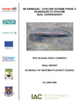 Object Archaeological excavation report,  E2670 Curries 2,  County Westmeath.has no cover