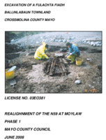 Object Archaeological excavation report,  03E0381 Ballinlabaun,  County Mayo.cover picture