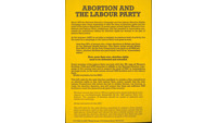 Object NAC Leaflet on Abortion and the Labour Partycover