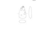 Object ISAP 04609, scanned drawing of stone axe/adzecover picture