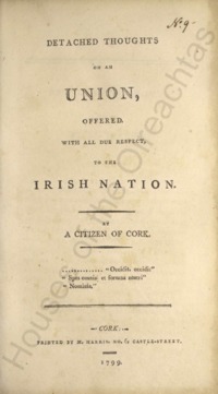 Object Detached thoughts on an union, offered, with all due respect, to the Irish nationhas no cover picture