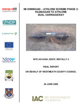 Object Archaeological excavation report,  E2672 Moyally 2,  County Offaly.has no cover