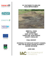 Object Archaeological excavation report,  E3208 Scratenagh A022-023,  County Wicklow.has no cover picture