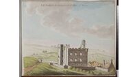 Object S[outh] E[ast] prospect of Tinnahinch castle. 2nd viewhas no cover picture