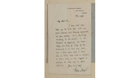 Object Letter from Kuno Meyer to Henry Morris dated 20 March 1905cover picture