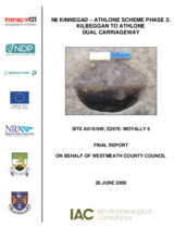 Object Archaeological excavation report,  E2676 Moyally 6,  County Offaly.has no cover picture
