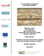 Object Archaeological excavation report,  E3213 Ballyrogan Lower A022-028,  County Wicklow.cover