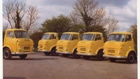 Object Group of bright yellow Commer vanshas no cover