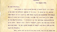 Object Letter from Captain Patrick Richard Tobin to his sister Sheelagh, 8 August 1915.has no cover picture