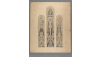 Object Crucifixion flanked by the Virgin Mary and St. John, with Mary Magdalen kneeling at the foot of the crosshas no cover