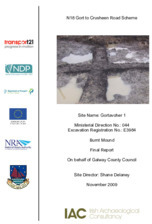 Object Archaeological excavation report,  E3984 Gortavoher 1,  County Galway.cover picture