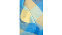 Object Blue and yellow woven blankethas no cover picture